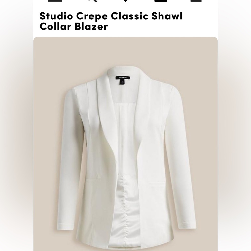 Studio Crepe Classic Shawl Collar Blazer